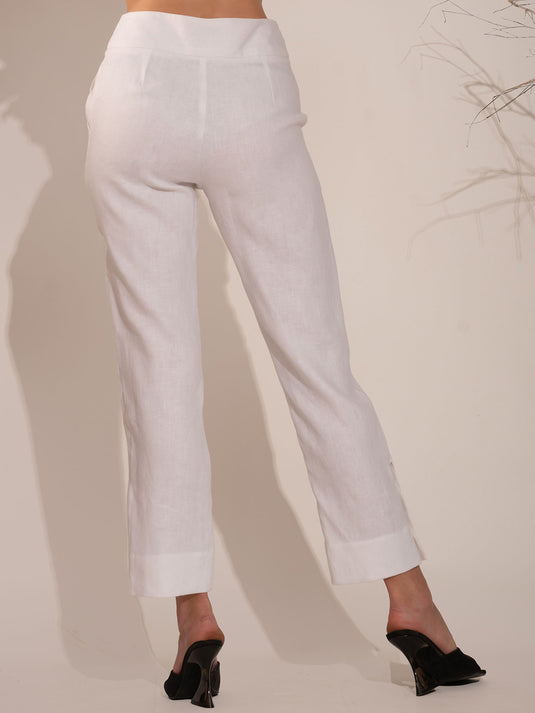 Button Detailed Tailored Pant