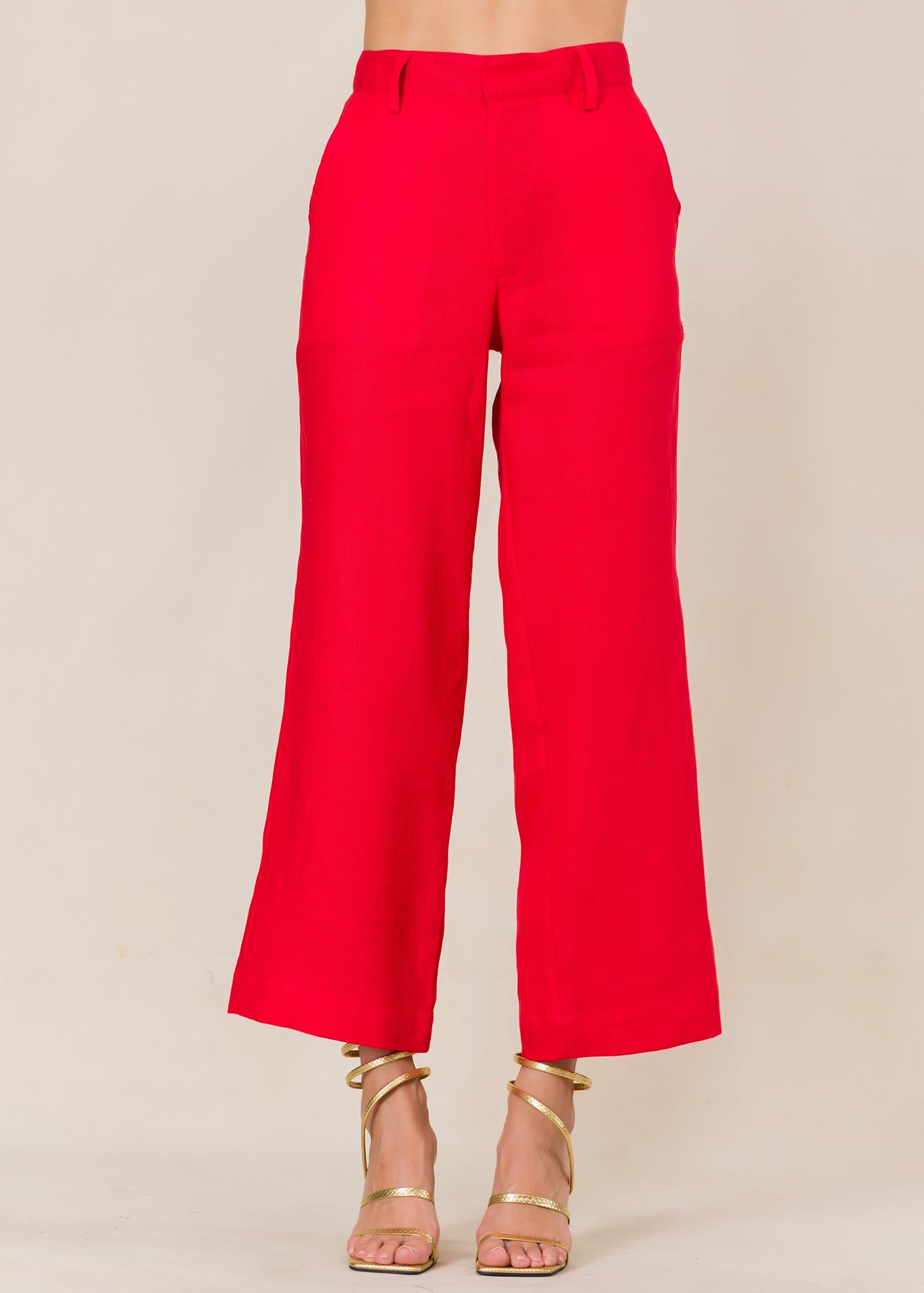 High Waisted Wide Leg Pant