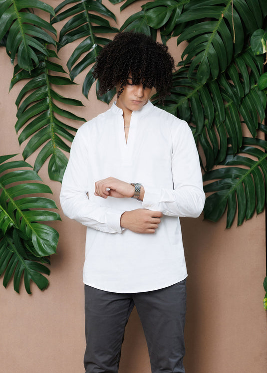 Mao Collar L/S Shirt