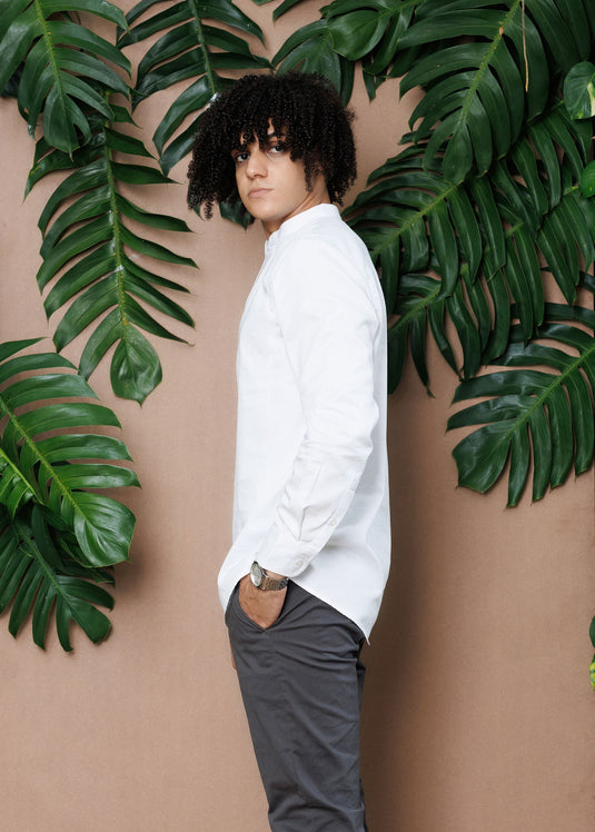 Mao Collar L/S Shirt