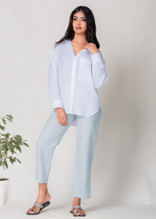 Pant With Pocket And Button Detail