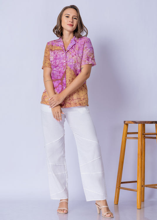 Batik Collared Blouse