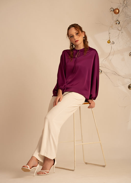 Kaftan Blouse With Front Tie