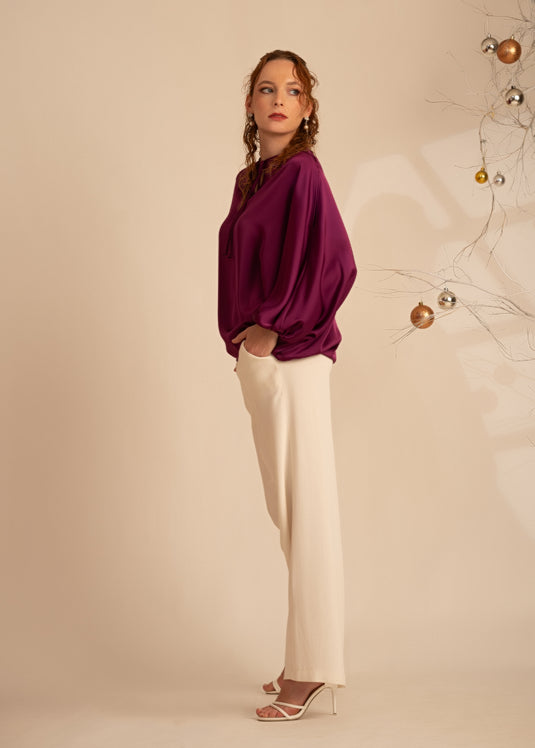 Kaftan Blouse With Front Tie