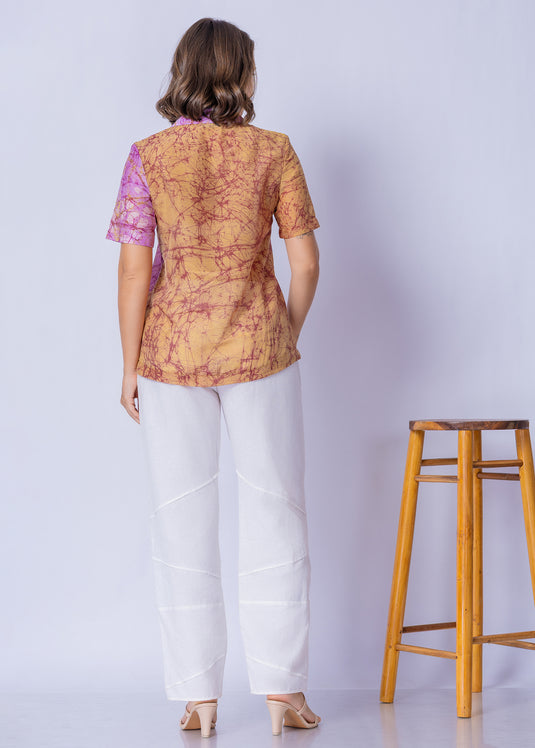 Batik Collared Blouse