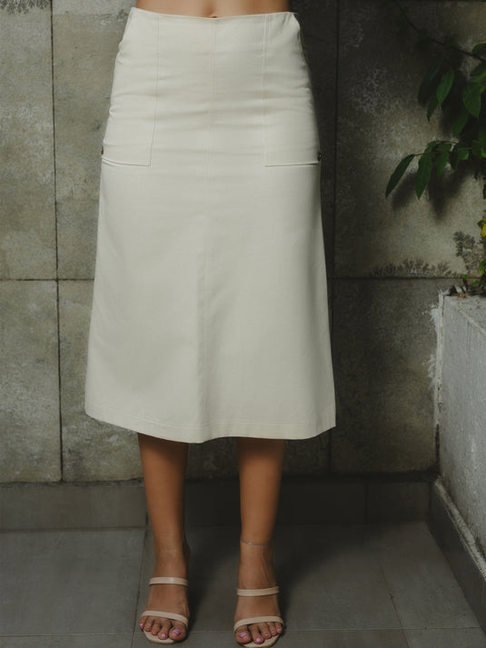 Basic Skirt With Large Pockets