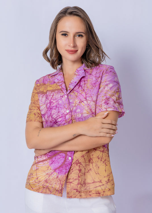 Batik Collared Blouse