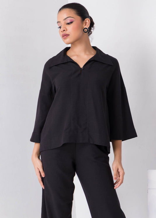 Wide Collar Blouse