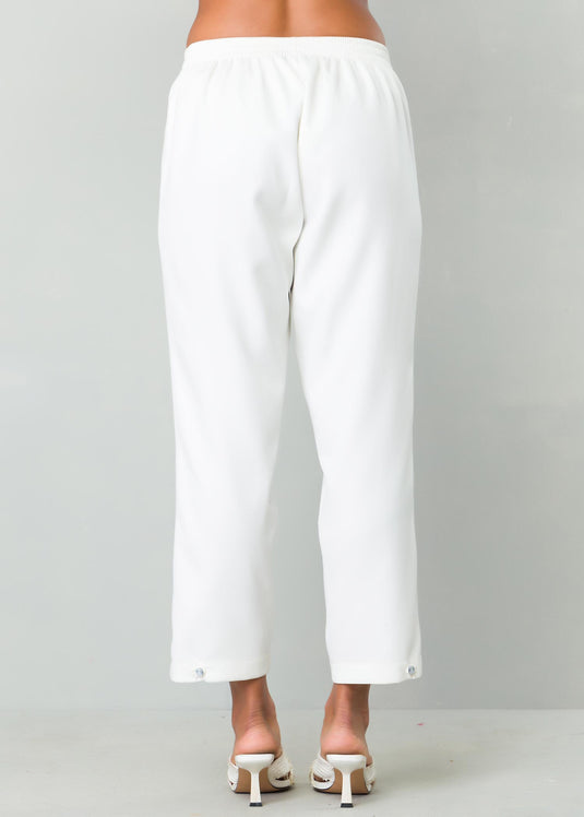 Pleat detailed pant