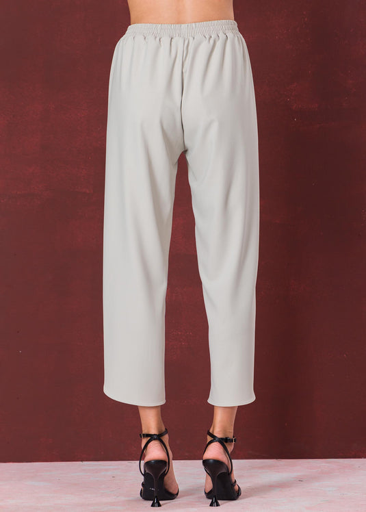Tulip pants with elasticated waist