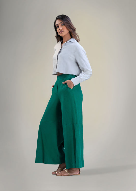 Long sleeve crop shirt