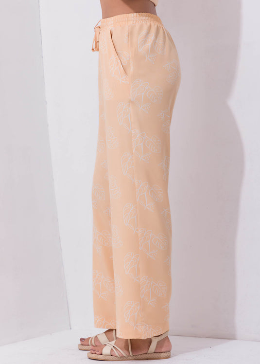 Printed Draw Cord Pant