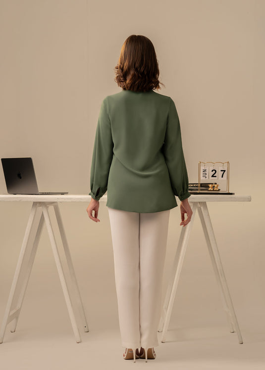 Pintuck detailed blouse