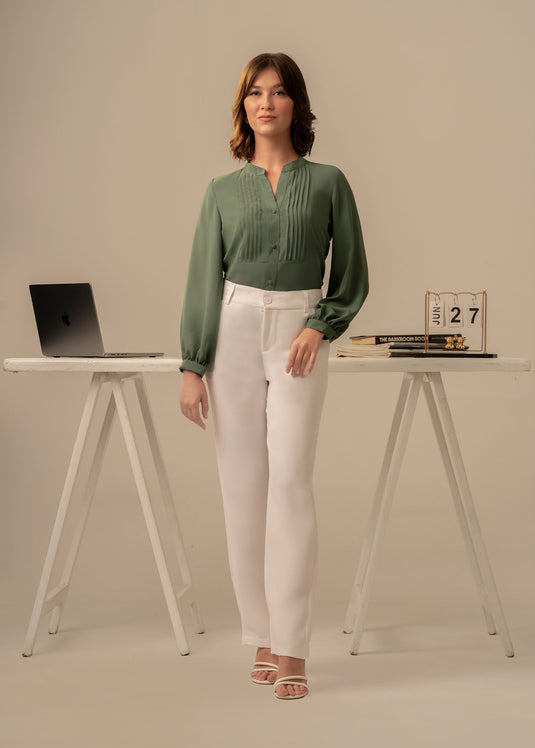 Pintuck detailed blouse