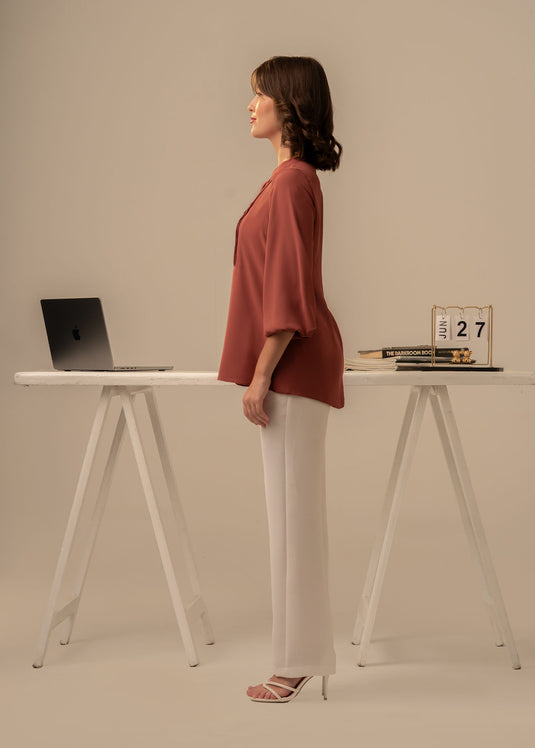 Pintuck detailed blouse