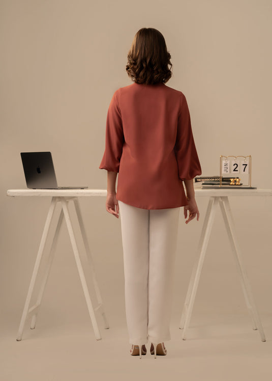 Pintuck detailed blouse