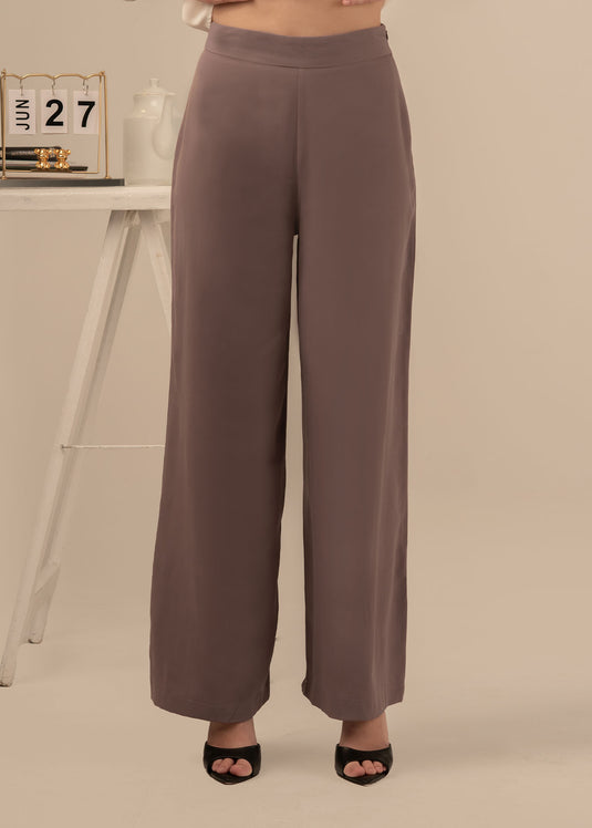 Wide led high waisted pant