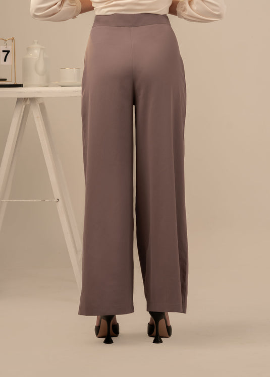 Wide led high waisted pant