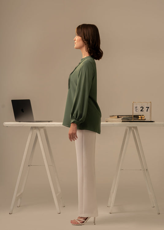 Pintuck detailed blouse