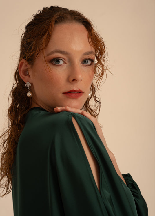 Kaftan Blouse With Front Tie