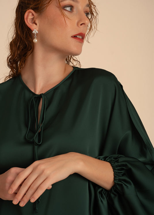 Kaftan Blouse With Front Tie