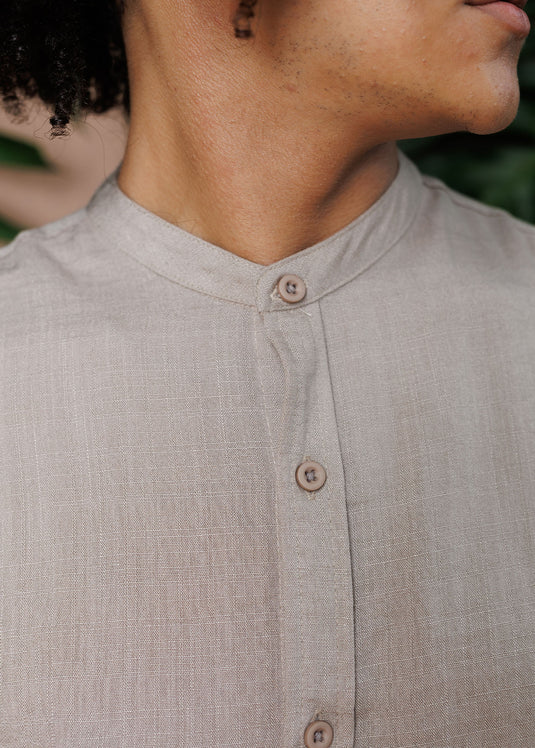 Mao collar L/S shirt