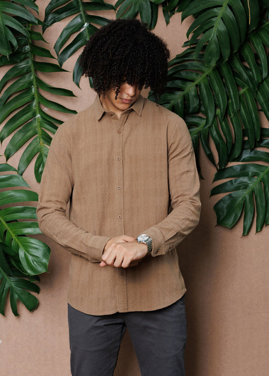 Cotton L/S shirt