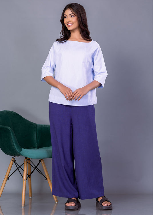 Cut panel detailed blouse