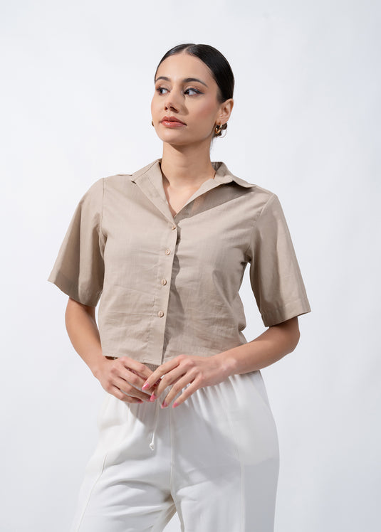 Basic Crop Shirt