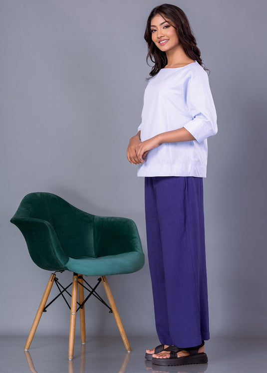 Cut panel detailed blouse