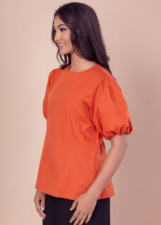 Puff sleeve blouse