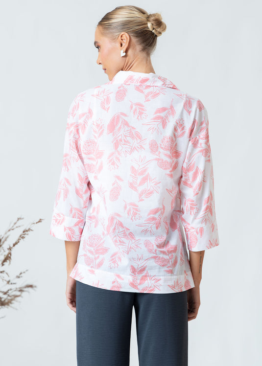 Boxy Blouse With Collar