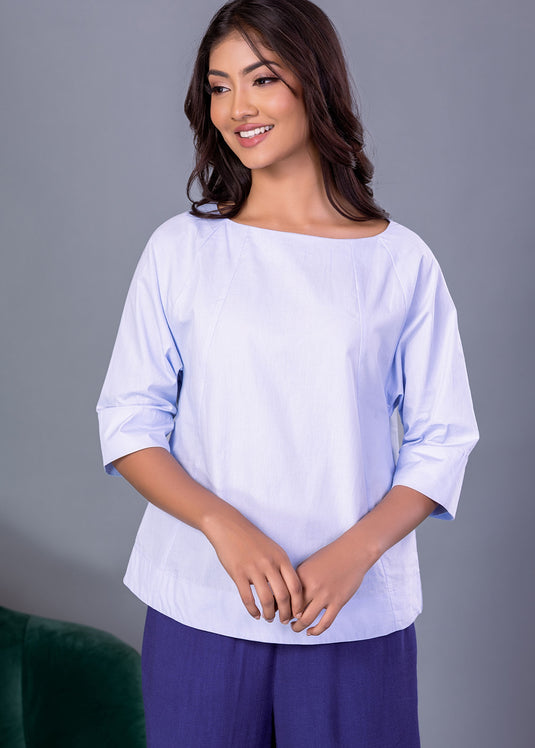 Cut panel detailed blouse