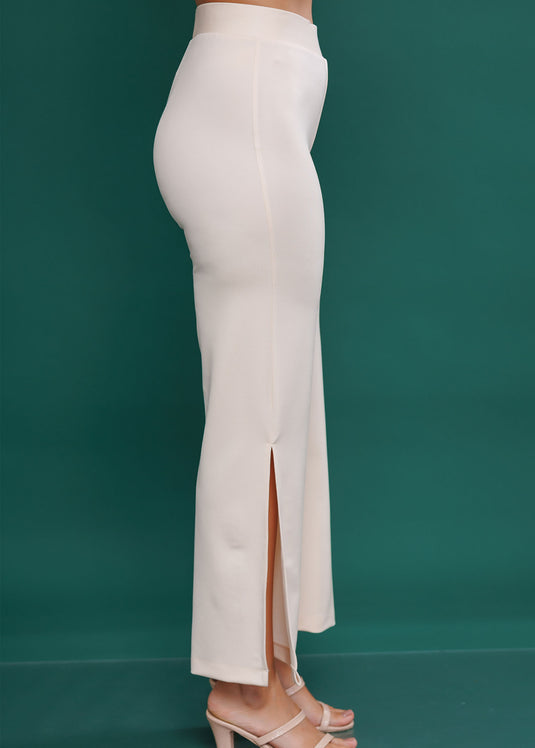 High waisted pant with side slits