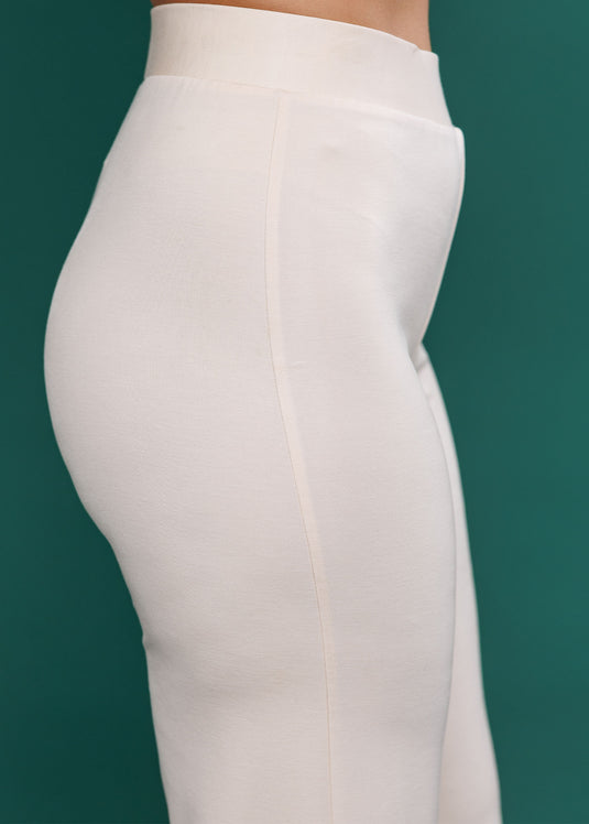 High waisted pant with side slits