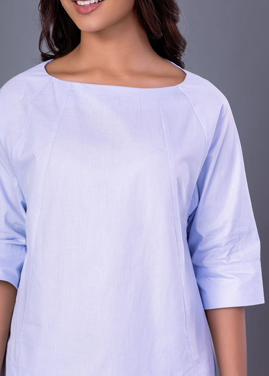 Cut panel detailed blouse