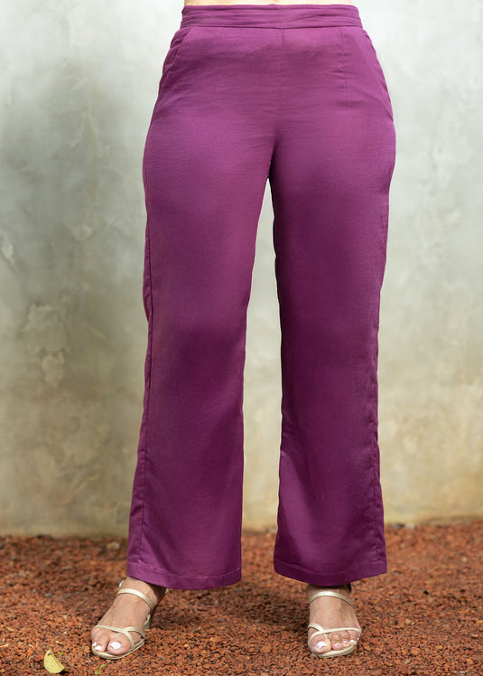 Basic pant with elasticated back