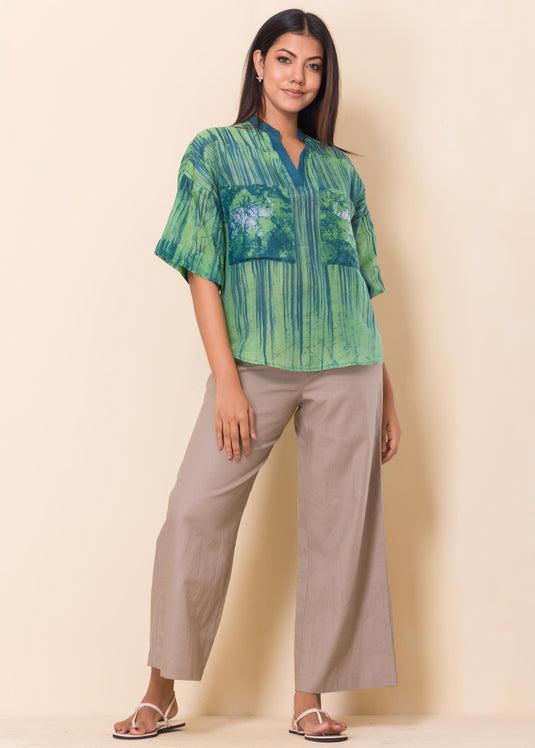 Batik Elephant Printed Top