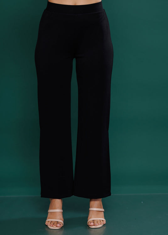 High waisted pant with side slits