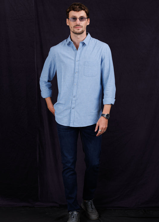 Casual Wear Stripe L/S Shirt.