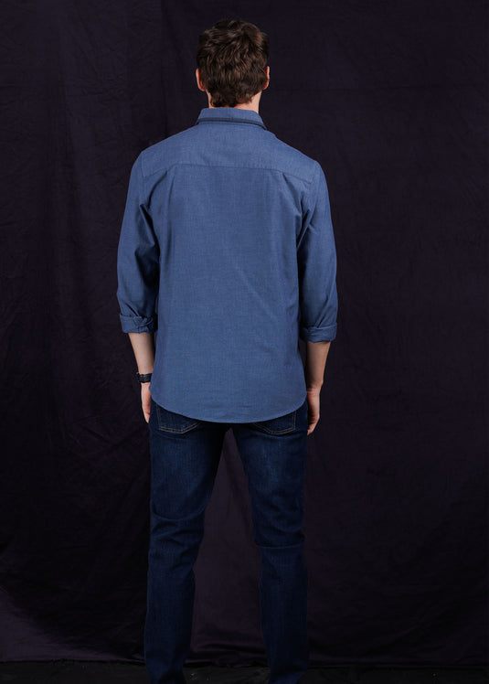 Light weight chambrey L/S Shirt