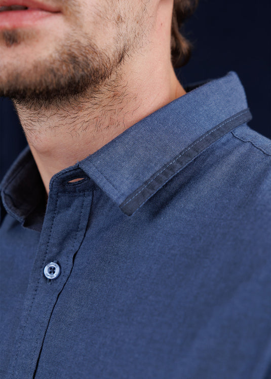 Light weight chambrey L/S Shirt