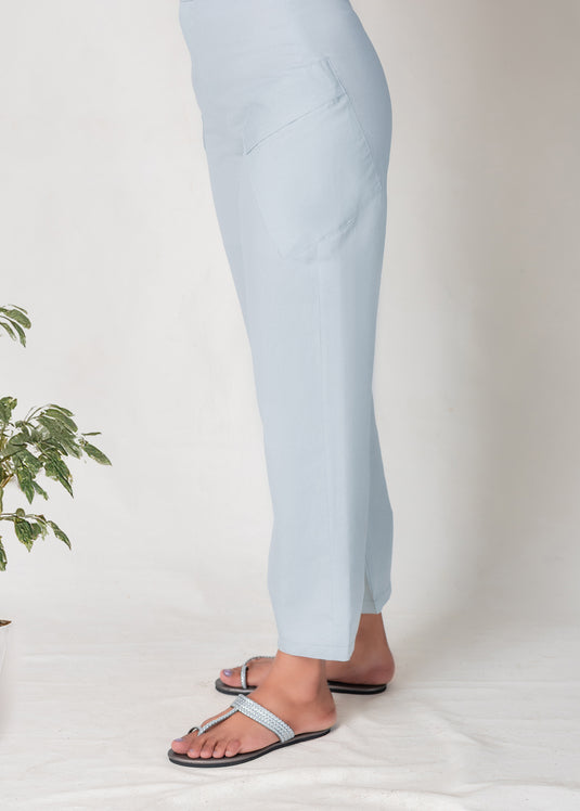 Pant With Pocket And Button Detail