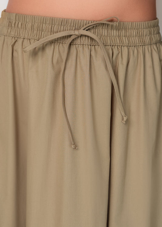 Drawcord Maxi Skirt