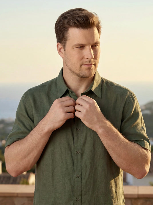 Linen Frank Short Sleeve Shirt