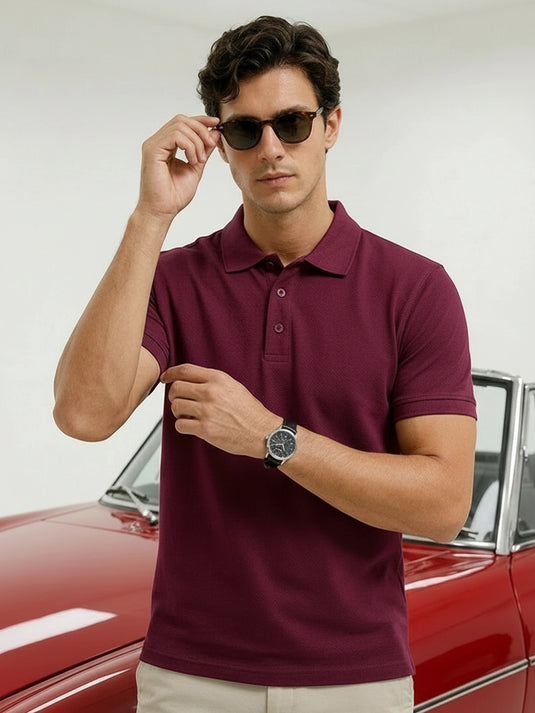 Carlo Slim Fit Polo T-shirt - Merron