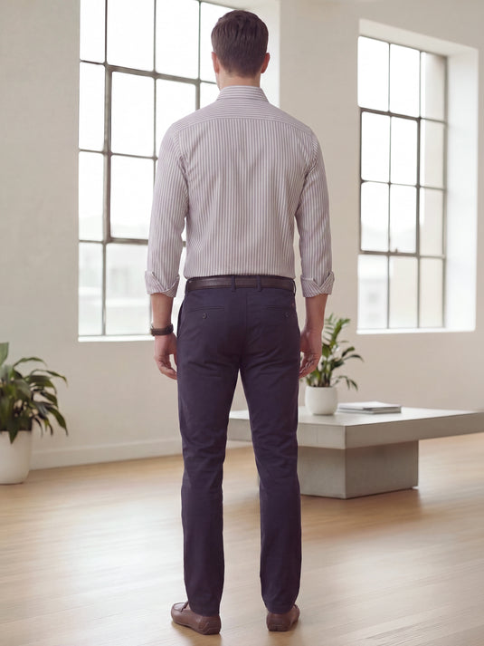 Office Wear Slim Fit Long Sleeve Shirt