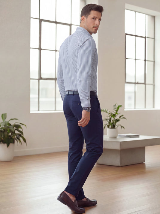 Office Wear Slim Fit Long Sleeve Shirt