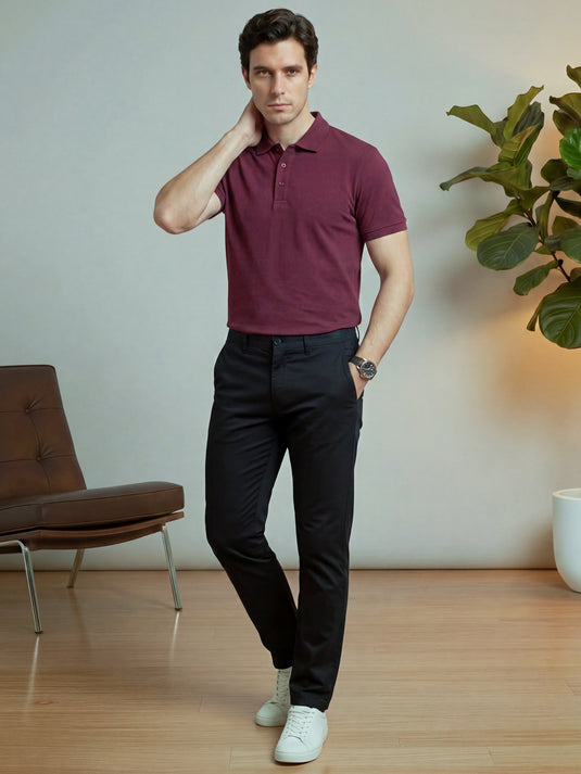 Casual Wear Chino Pant - Black