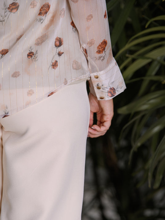 Printed long sleeve shirt